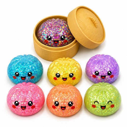 Mystery Squish Dumplings Glitter Series Surprise