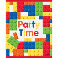 Building Blocks Birthday Loot Bags, 8 Count