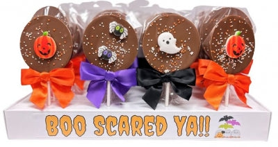 Boo ! Scared Ya Halloween Chocolate Pops