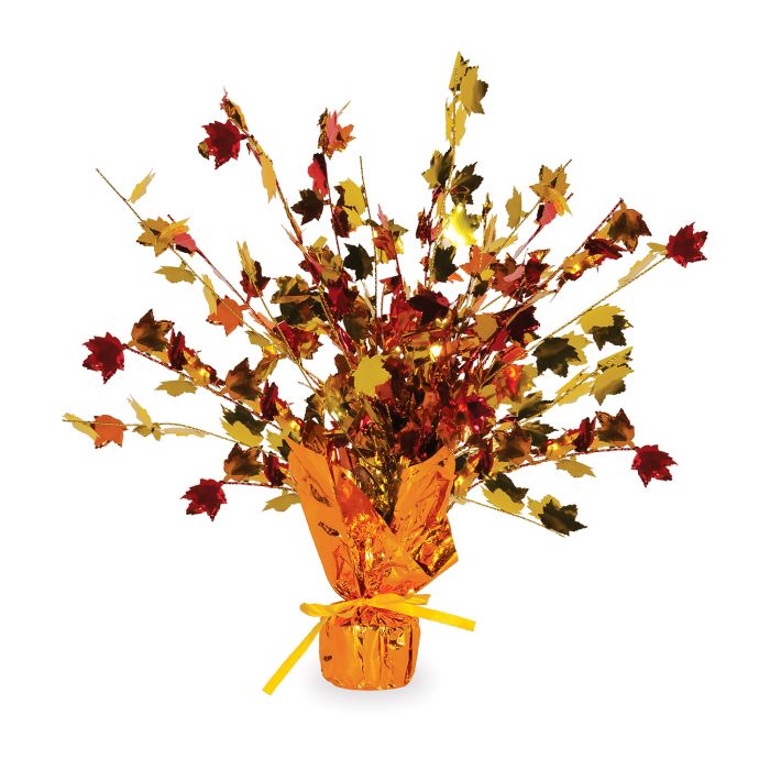Fall Leaves Gleam N' Burst Table Top Centerpiece