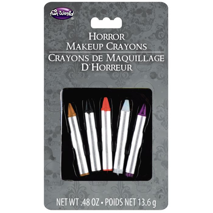 Horror Makeup Crayons, Set of 5