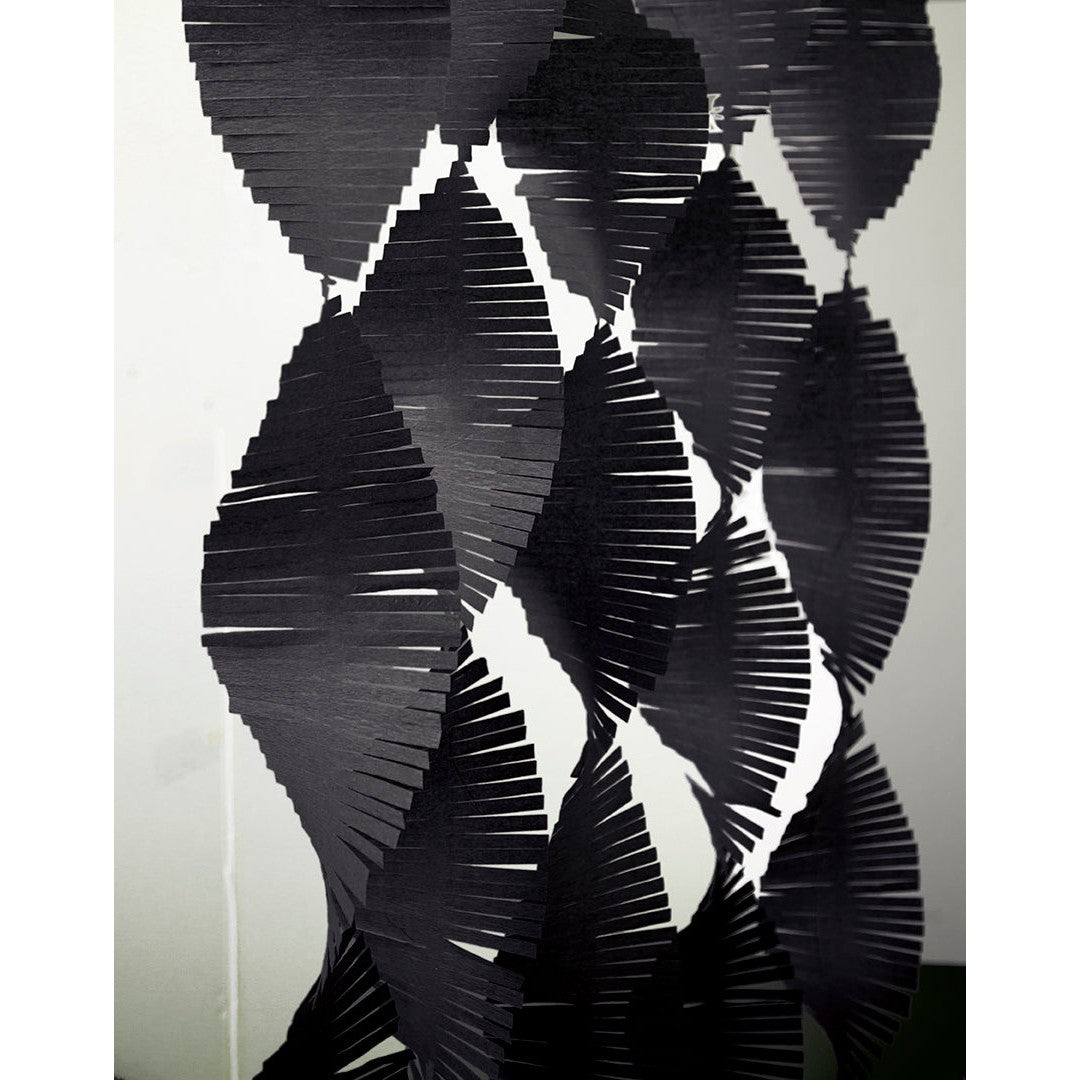 Black Tissue Fringe Garland – 9ft