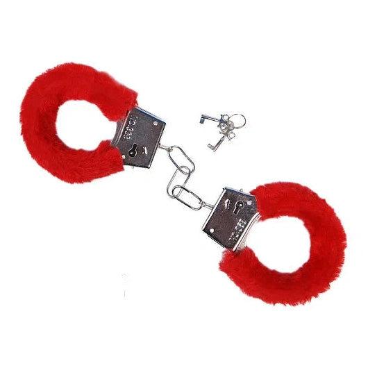 Fuzzy Red Handcuffs