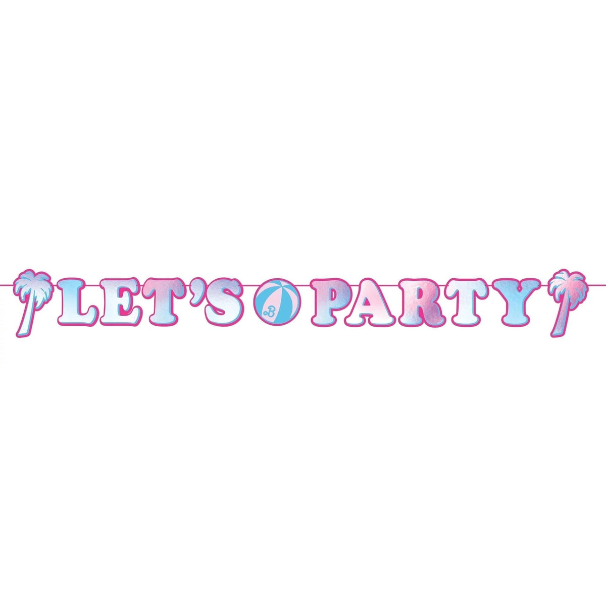 Malibu Barbie Lets Party Banner