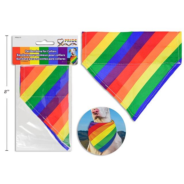 Rainbow Pet Collar Bandana.