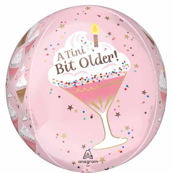 A Tini Bit Older Birthday Balloon Orbz 16"