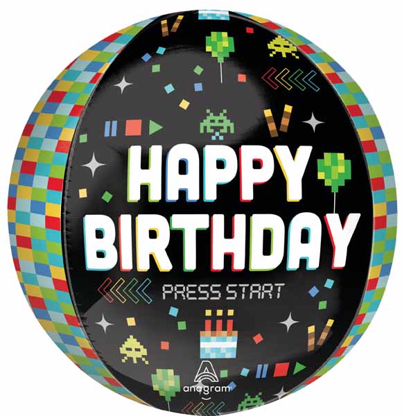 Minecraft Video Game Birthday Orbz Balloon 16"