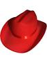 Adult Red Rodeo Cowboy Hat