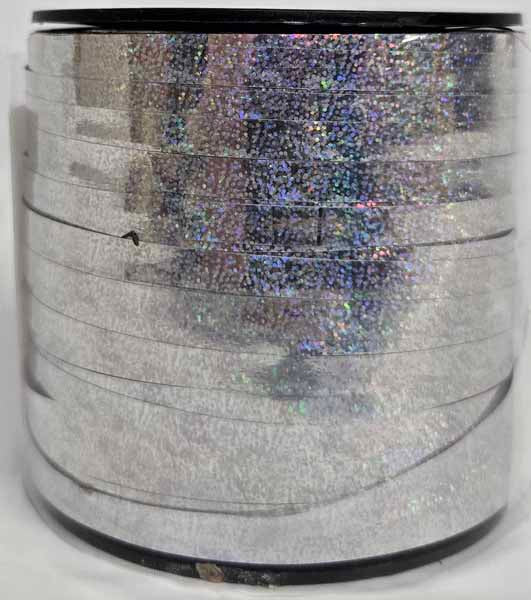 Silver Iridescent Curling Ribbon, 250 Yards