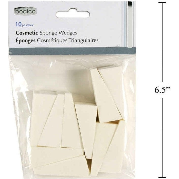 Bodico 10-Pc Cosmetic Sponge Wedges