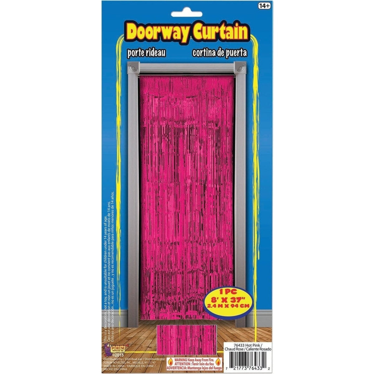 Curtain - 3' X 8' Hot Pink