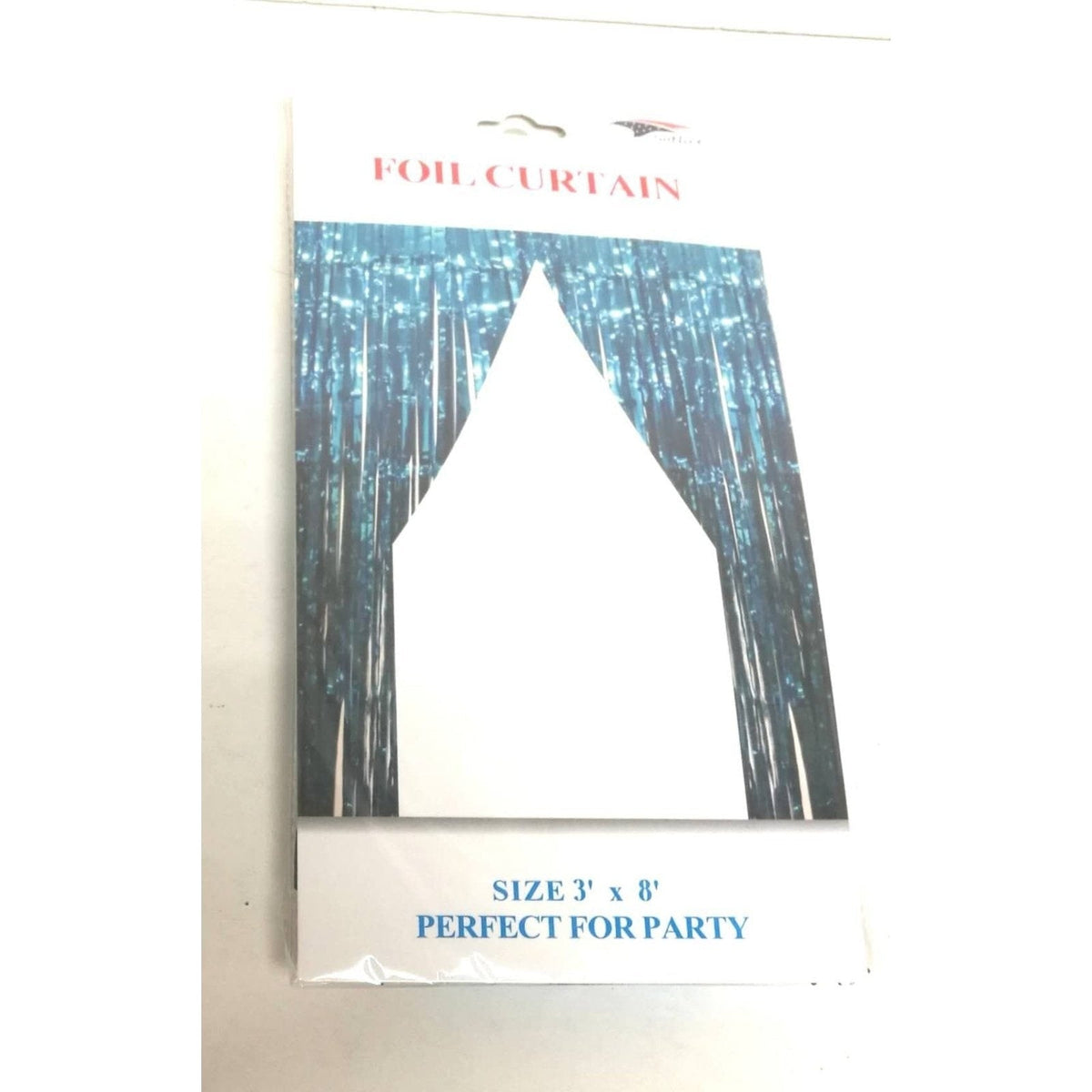 Foil Backdrop Curtain - 3' X 8' Turquoise