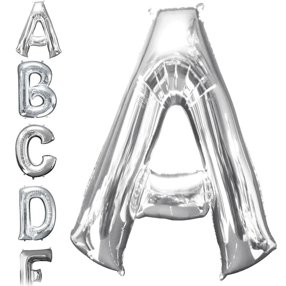 Foil Balloon - Jumbo Silver Letter A