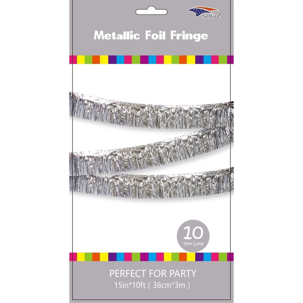 Fringe Banner - Silver 10'