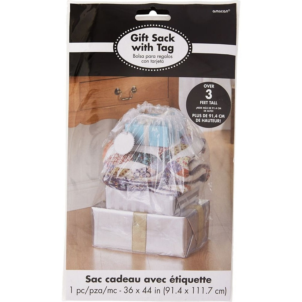 Gift Sack - Clear Plastic