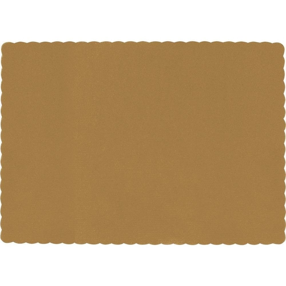 Gold Solid Color Paper Placemats