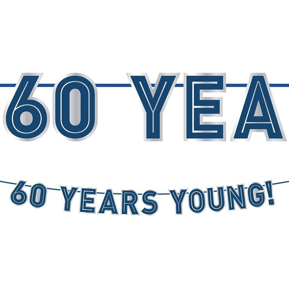 Happy Birthday Man Letter Banner - 60Th