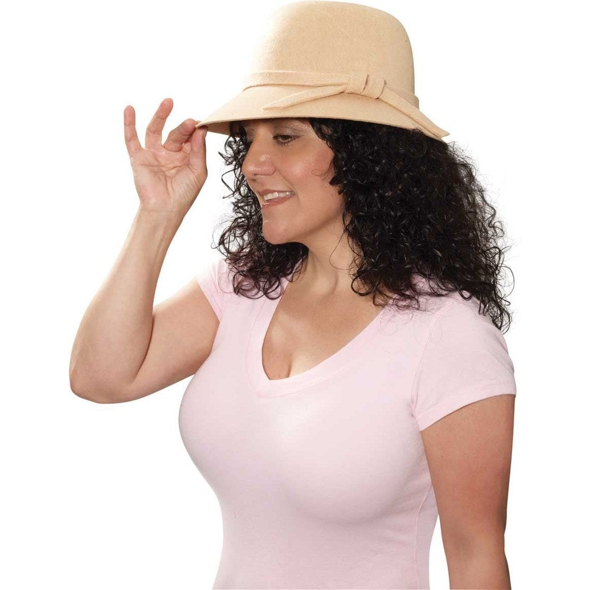 Hat - Flapper Beige