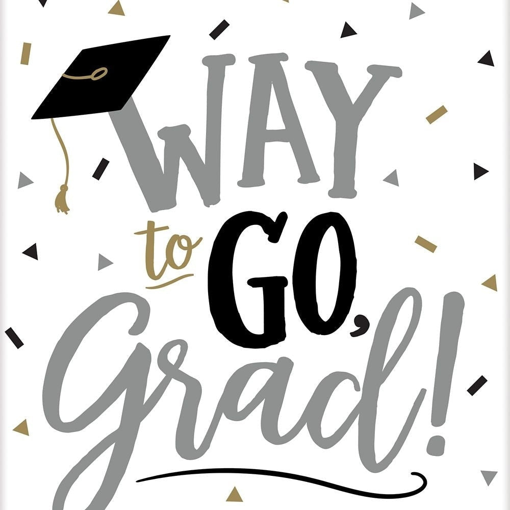 Large Glossy Gift Bag - Way To Go Grad