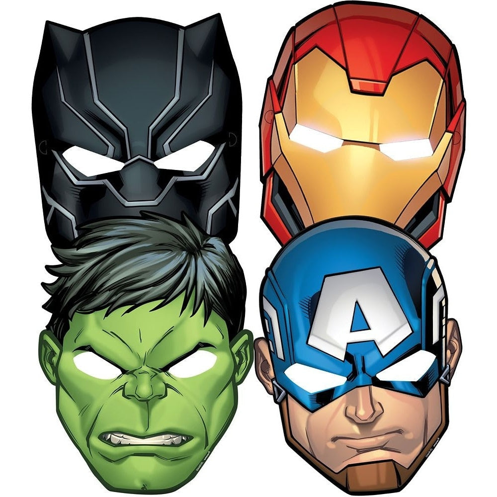Marvel Avengers Powers Unite Tm Paper Masks