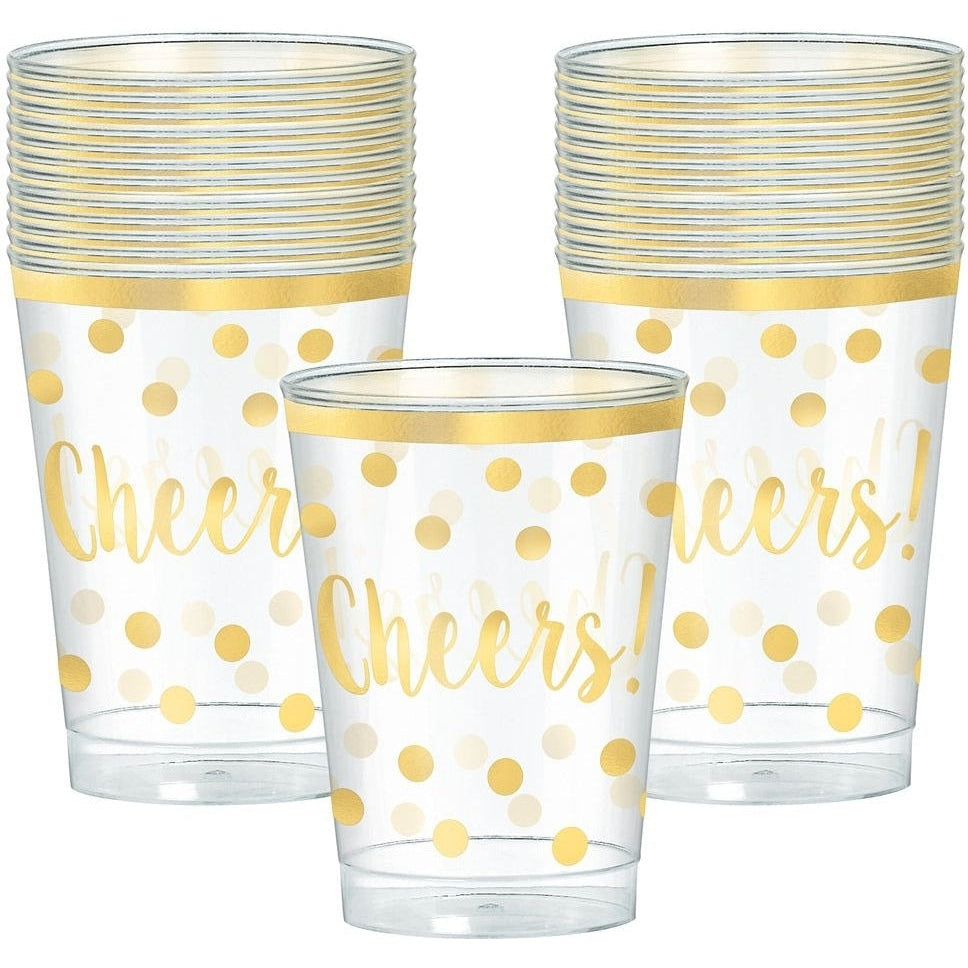 New Year's Premium Plastic Tumblers, 10 Oz.