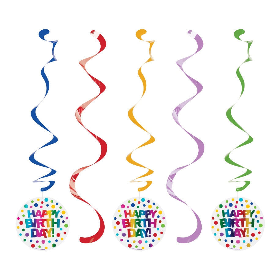 Rainbow Foil Dizzy Danglers