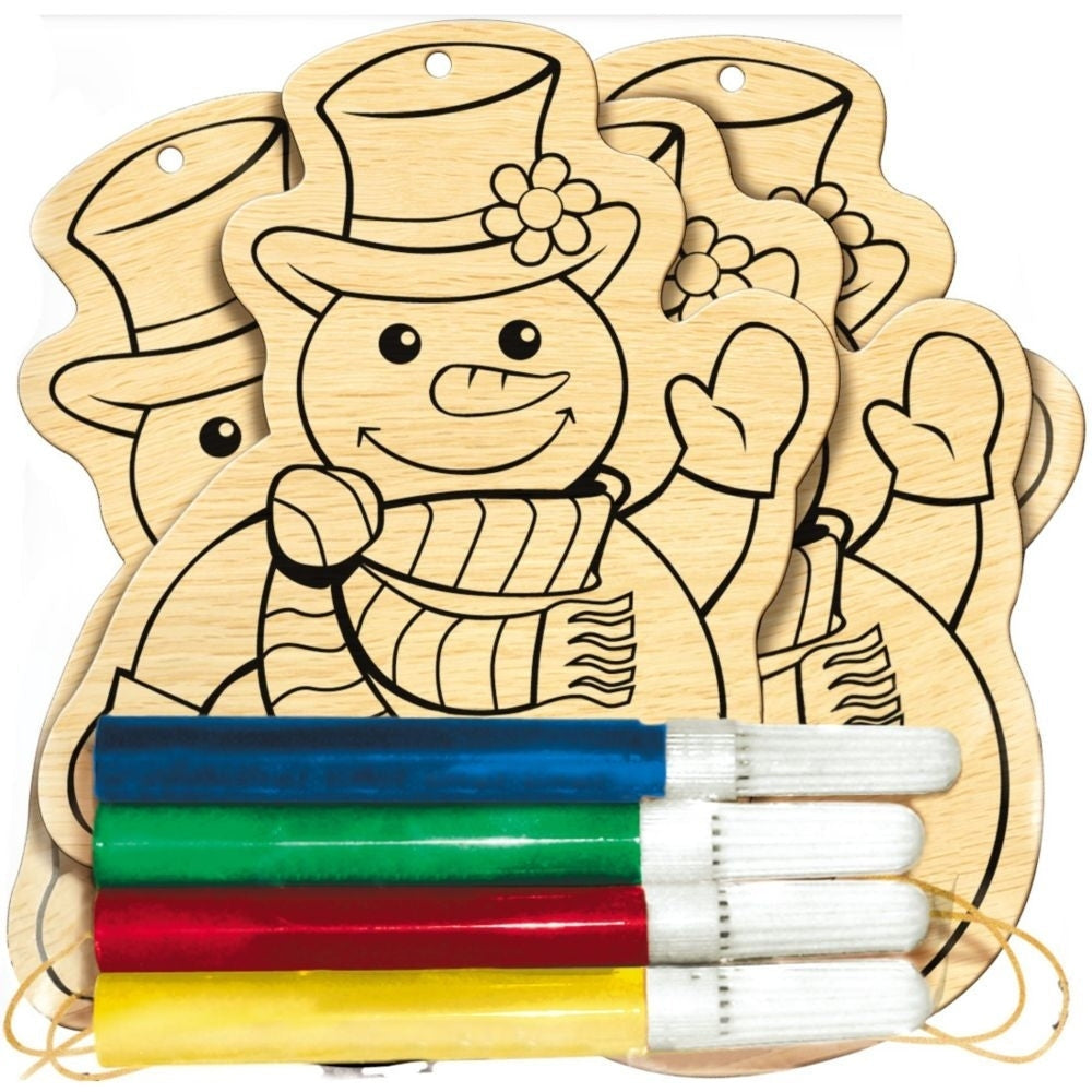 Snowman Wood Ornament Kit
