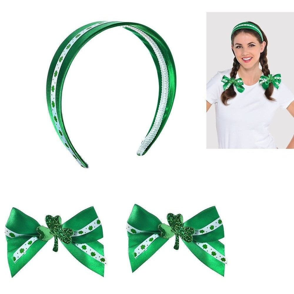 St. Patrick's Day Fabric Hair Accessory Set