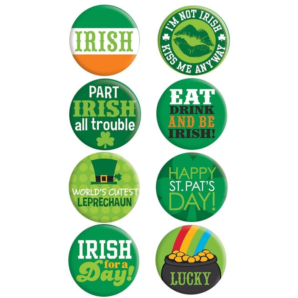 St. Patrick's Day Party Buttons