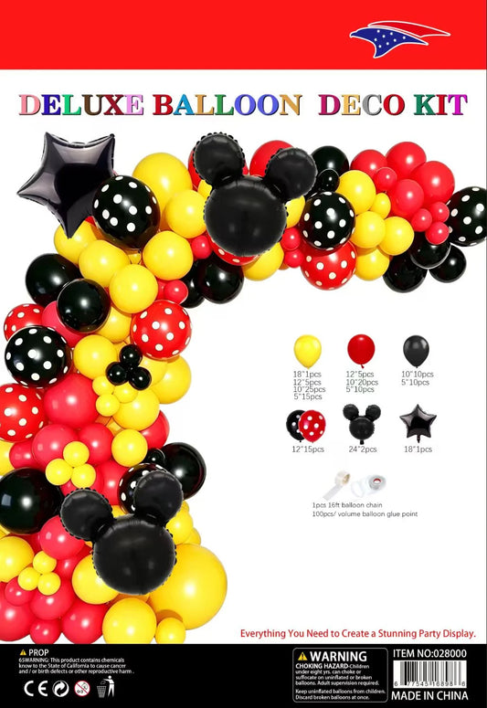 Mickey-Inspired Deluxe Balloon Garland