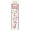 1 9' Glitz Rose Gold Foil Banner "Happy 30th Birthday"