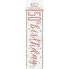 1 9' Glitz Rose Gold Foil Banner "Happy 50th Birthday"