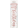 1 9' Glitz Rose Gold Foil Banner "Happy 70th Birthday"