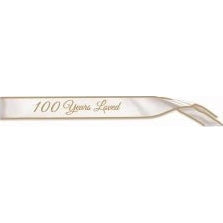 100 Years Loved Satin Sash