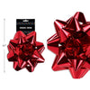 10in Star Bow Metallic Red