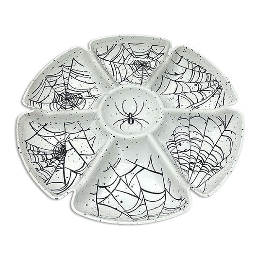 11.8in Halloween Printed Chip and Dip Platter