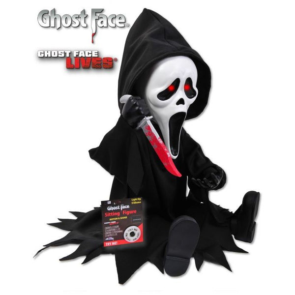11" Ghost Face® Animated Sitting Figure