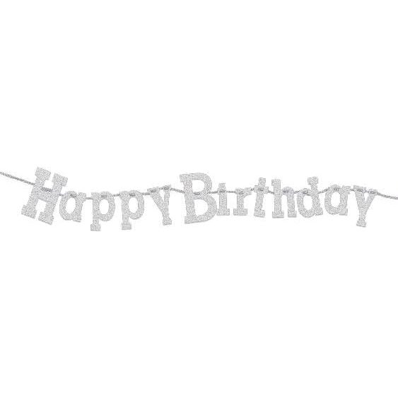 11' Happy Birthday Diamond Sparkle Banner