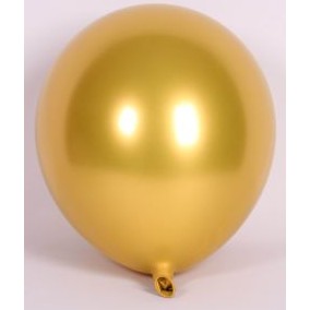 12" Chrome Gold Balloons, 50 Count