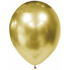 12" Chrome Gold Latex Balloons, 50 Count