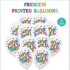 12 Happy Birthday Multi-Coloured Balloons