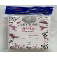 12 Let's Go Girls Party Invitations