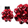 12" Star Bow Metallic Red