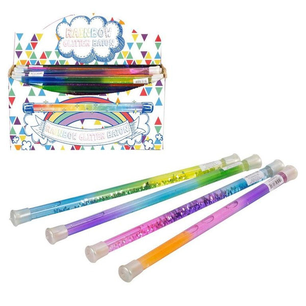 12" Water-Filled Glitter Party Baton