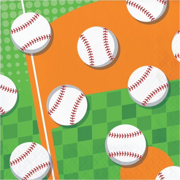 Baseball-Themed Luncheon Napkins