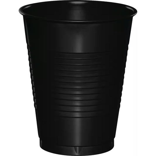 16oz Plastic Tumbler Black, 20 Count