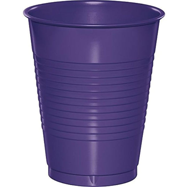 16oz Purple Plastic Cups, 20 Count