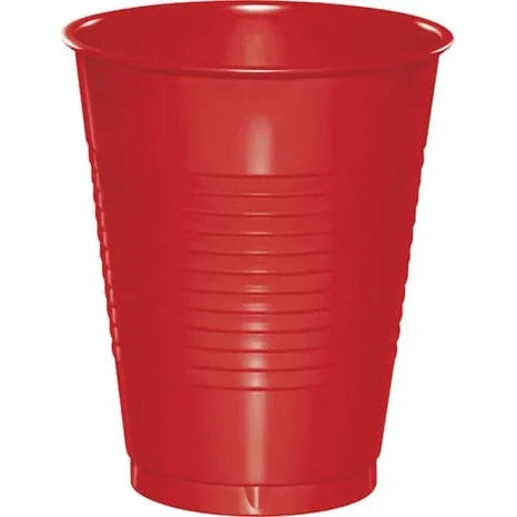 16oz Red Plastic Cups, 20 Count