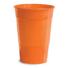 16oz Sunkissed Orange Plastic Cups, 20 Count