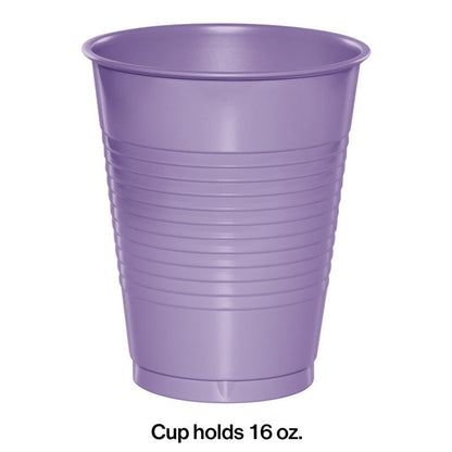 16oz Tumbler Plastic 20ct Luscious Lavender